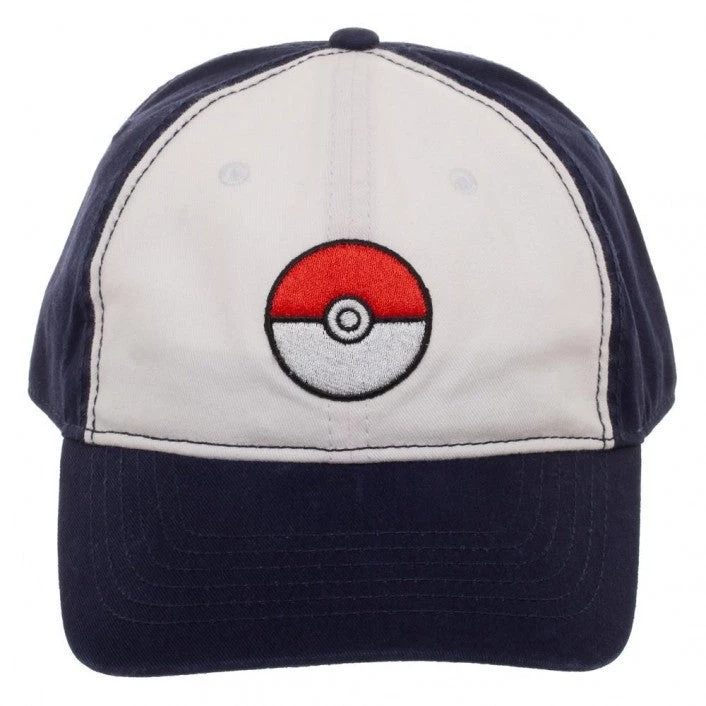 Bioworld Pokemon Pokeball Colorblock Dad Hat Anime 4 Bioworld Pokemon Pokeball Colorblock Dad Hat Anime