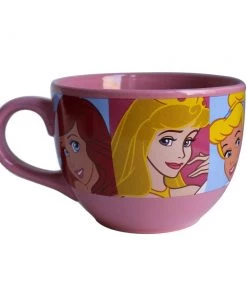 Silver Buffalo Disney Princess Faces Ceramic Soup Mug, 24 Oz