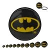 Body Vibe DC Comics Screw Fit Acrylic Plug With Batman Logo Fronts 1 Body Vibe DC Comics Screw Fit Acrylic Plug With Batman Logo Fronts