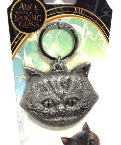 Monogram Alice In Wonderland Disney Cheshire Cat Pewter Keychain