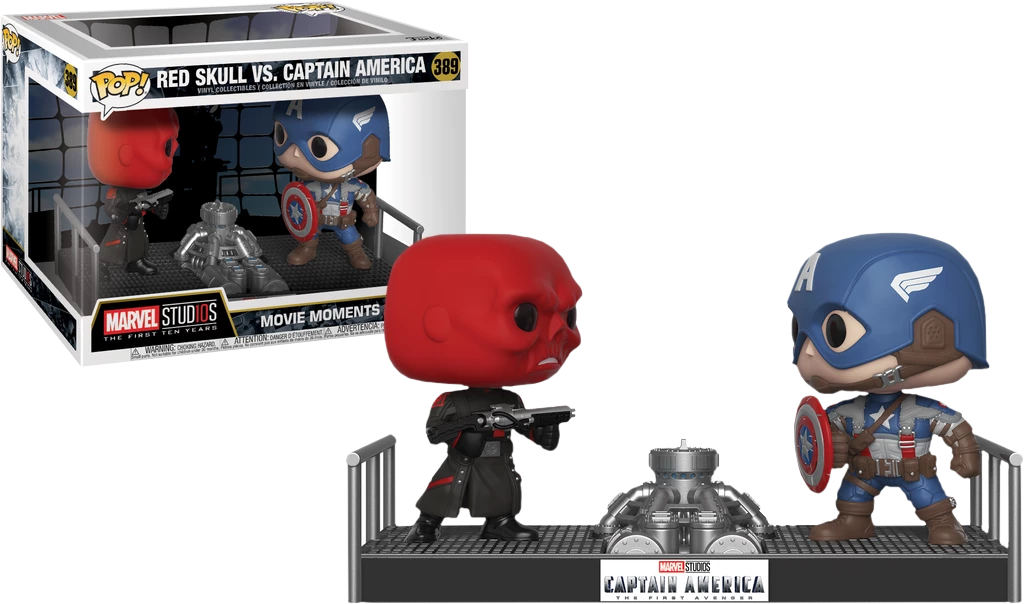 Funko Red Skull Vs. Captain America Movie Moments Pop Funko Pops! 3 Funko Red Skull Vs. Captain America Movie Moments Pop Funko Pops!