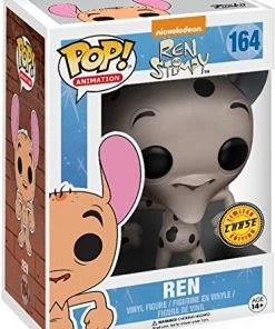 Funko Pops! Funko Pop! Nickelodeon: Ren & Stimpy - Ren Fire Dogs CHASE Limited Edition Vinyl Figure (packed With Pop Box Protector Case)