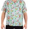 Ripple Junction Rick And Morty Rick & Morty Rick Hawaiian Style Woven Button Down Adult T-Shirt 2 Ripple Junction Rick And Morty Rick & Morty Rick Hawaiian Style Woven Button Down Adult T-Shirt