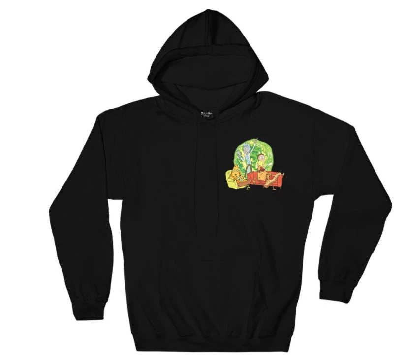 Ripple Junction Rick And Morty Pizza Portal Pull Over Fleece Hoodie TV Series 3 Ripple Junction Rick And Morty Pizza Portal Pull Over Fleece Hoodie TV Series