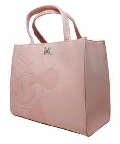 Loungefly Disney Minnie Mouse Debossed Pink Bag