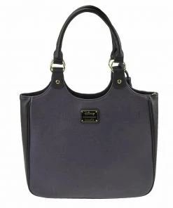 Loungefly Disney Maleficent Face Black/Purple Tote Bag 5 Loungefly Disney Maleficent Face Black/Purple Tote Bag