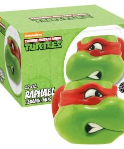 ICUP Teenage Mutant Ninja Turtles Raphael Molded Head Image Figural Ceramic 16 Oz Mug