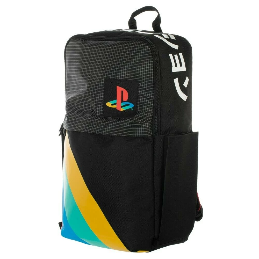 Bioworld Bags PlayStation Grid Color Block Backpack 3 Bioworld Bags PlayStation Grid Color Block Backpack