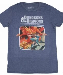 Bioworld Movies Dungeons & Dragons Classic Original Box Art Image Men's T-Shirt