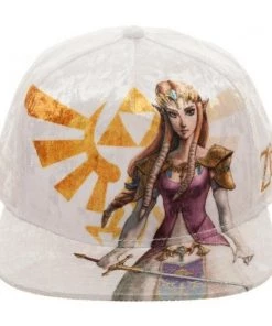 Bioworld The Legend Of Princess Zelda Velvet Snapback Hat Video Games