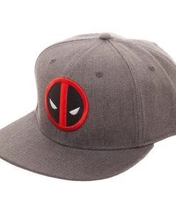 Bioworld Marvel Deadpool Logo Flatbill Flex Cap - Baseball Cap / Snapback