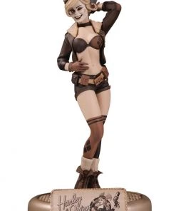 Diamond DC Bombshells Harley Quinn Sepia Tone Figure DC Comics