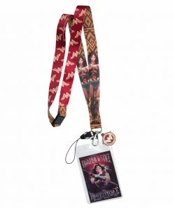 Bioworld DC Comics Wonder Woman "Brave Fierce Lanyard With ID Holder