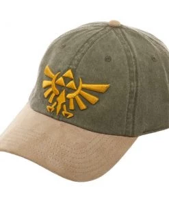 Bioworld The Legend Of Zelda Suede Green Baseball Hat Video Games