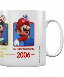 Pyramid America Mario Series Nintendo Super Mario Dates Ceramic Coffee Mug 11oz Ceramic Mug