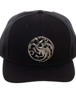 Bioworld Game Of Thrones House Targaryen Black Snapback Hat TV Series