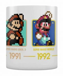 Pyramid America Mario Series Nintendo Super Mario Dates Ceramic Coffee Mug 11oz Ceramic Mug