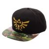 Bioworld The Legend Of Zelda Adjustable Black Snapback Cap Hat Video Games