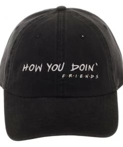 Bioworld Friends Joey How You Doin Black Hat Adjustable Baseball Cap Hat