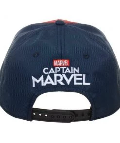 Bioworld Marvel Captain Marvel Suit Up Snapback Cap Adjustable Hat