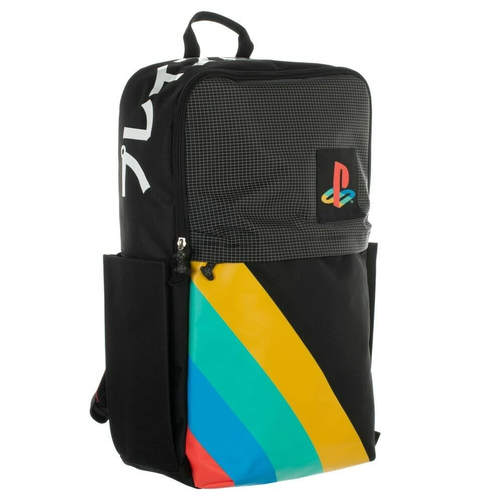 Bioworld Bags PlayStation Grid Color Block Backpack 6 Bioworld Bags PlayStation Grid Color Block Backpack
