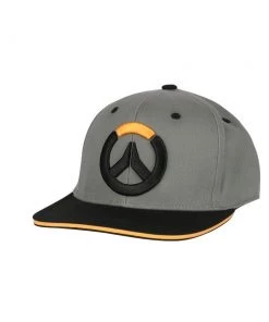JINX Video Games Overwatch Gray Blocked Stretch Fit Hat