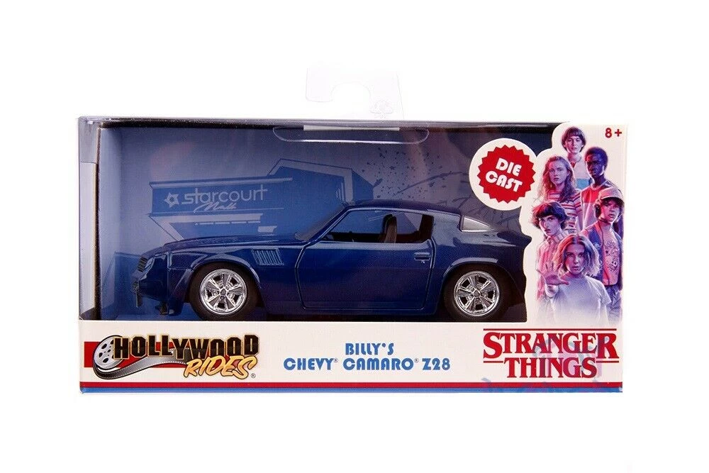 Toy Wonders Stranger Things 1979 Billy's Chevy Camaro Z28, Jada Diecast Toy Car TV Series 3 Toy Wonders Stranger Things 1979 Billy's Chevy Camaro Z28, Jada Diecast Toy Car TV Series