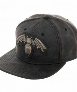 Bioworld Marvel Venom Distressed Metal Black Snapback Hat