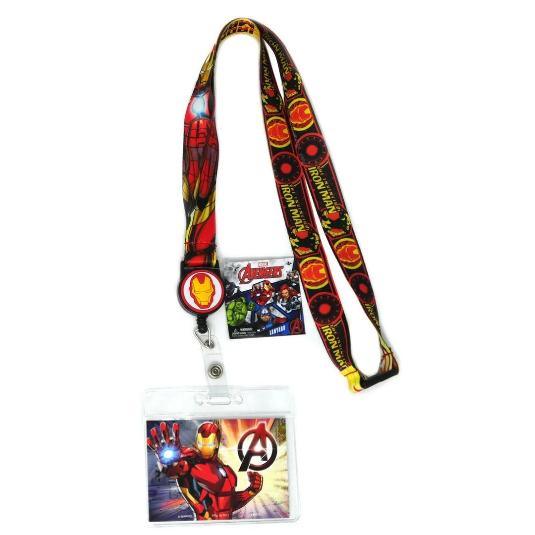 Monogram Marvel Avengers Iron Man With Retractable Card Holder Lanyard 3 Monogram Marvel Avengers Iron Man With Retractable Card Holder Lanyard