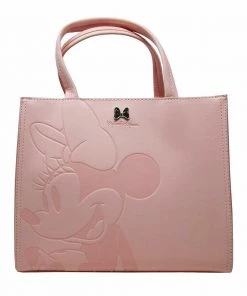 Loungefly Disney Minnie Mouse Debossed Pink Bag