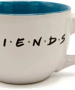 Silver Buffalo Friends Central Perk Doodle Logo 24oz Ceramic Soup Mug