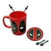 Silver Buffalo Deadpool With Sword Stirring Spoons Coffee Mug