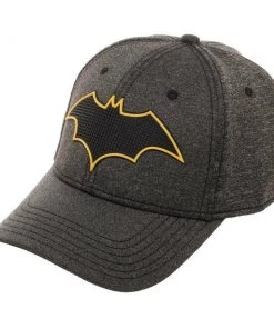 Bioworld DC Batman New Rubber Weld Flex Fit Curved Bill Cap DC Comics