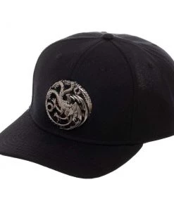 Bioworld Game Of Thrones House Targaryen Black Snapback Hat TV Series