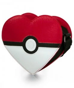 Loungefly Pokemon Pokeball Heart Faux Leather Cross Body Purse