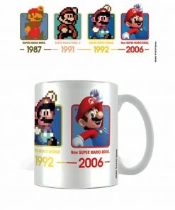 Pyramid America Mario Series Nintendo Super Mario Dates Ceramic Coffee Mug 11oz Ceramic Mug