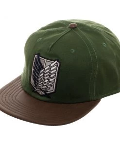 Bioworld Attack On Titan Waxed Canvas Snapback Cap Anime