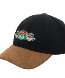 Bioworld TV Series Friends Central Perk Coffee Adjustable Suede Curved Bill Dad Hat