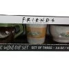 Silver Buffalo Friends Tv Show Ceramic Mini Cup Set Of Three 3.5oz Espresso Central Perk Mug