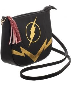 Bioworld DC Comics Reverse Flash Crossbody Black Purse
