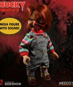 Mezco Child's Play 3: Talking Pizza Face Chucky Doll 9 Mezco Child's Play 3: Talking Pizza Face Chucky Doll