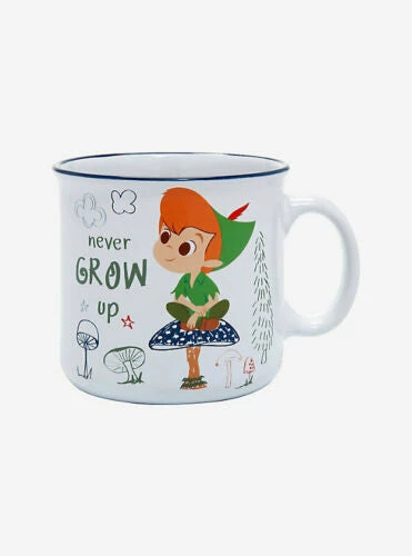 Silver Buffalo Peter Pan Never Grow Up 20oz Ceramic Camper Mug 3 Silver Buffalo Peter Pan Never Grow Up 20oz Ceramic Camper Mug