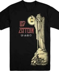 Hi Fidelity Entertainment Music Led Zeppelin - Hermit- Black T-Shirt