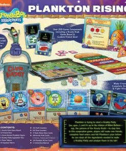 USAopoly Spongebob: Plankton Rising Cooperative Dice And Card Game Games