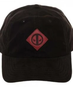 Bioworld Marvel Deadpool Leather Label Suede Cap