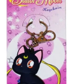 Great Eastern Entertainment Sailor Moon Anime Luna Guardian Cat PVC Keychain