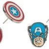 Bioworld Marvel: Captain America Stud Earrings Set