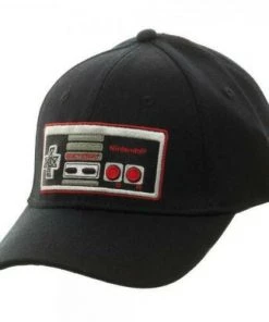 Bioworld Nintendo Controller Black Flex Cap Video Games