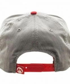 Bioworld Super Mario Bros. Gray And Red Snapback Hat 7 Bioworld Super Mario Bros. Gray And Red Snapback Hat