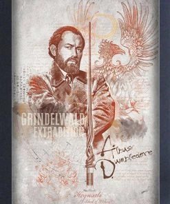 Pyramid America FANTASTIC BEASTS CRIMES OF GRINDELWALD DUMBLEDORE 13x19 FRAMED GELCOAT POSTER!!!